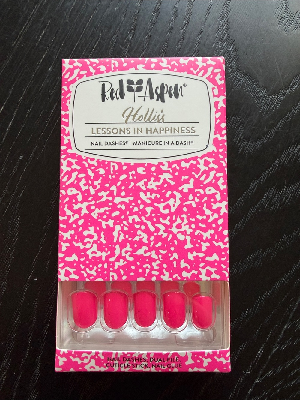 Red Aspen Hollis Pink Press-On Nail Dashes